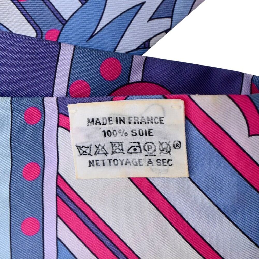 Hermès Faubourg Rainbow Twill Scarf in Multicolor Silk - Picture 3 of 11
